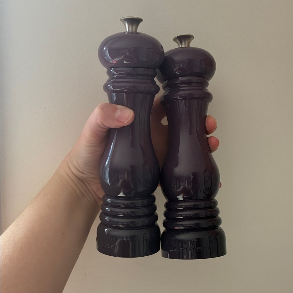 Set of Two Le Creuset Cassis Color Mills